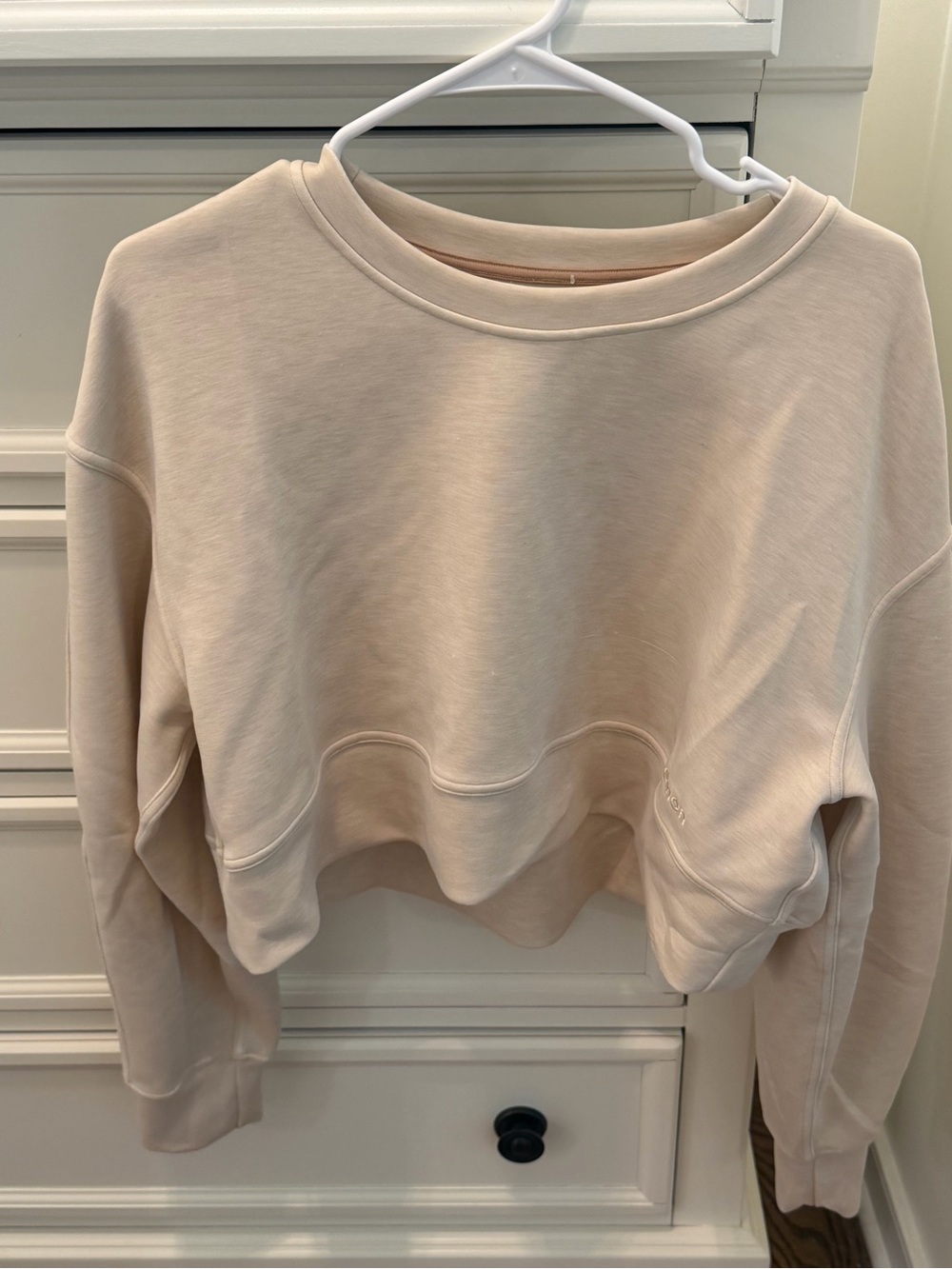 Lululemon Soft Ambitions Crop Crew, Beige